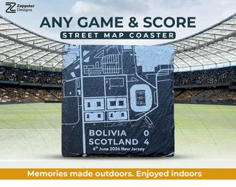 Any Game & Score World football Match Souvenir
