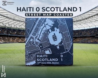 Haiti 0, Scotland 1 result June 13th/ 14th 2026 Boston, Match Souvenir