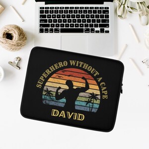Funda para computadora portátil para él o su regalo de cumpleaños regalo de jefe regalo estético para el abuelo nombre personalizado mejores ideas de regalos para papá