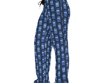 Tardis Pyjama Hose : Doctor Who Lounge Wear für Damen