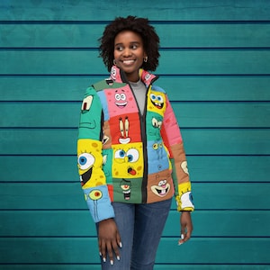 Sea Sponge Friends Puffer Jacket