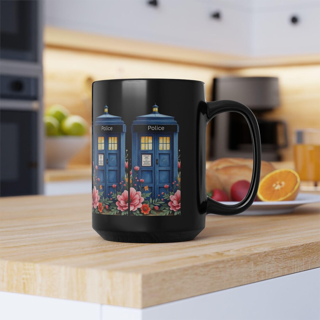 Mug Tardis bleu 15 oz | Tasse à café Doctor Who Space Police Box - Etsy ...