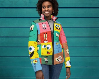 ジャケット・アウター SpongeBob Jeff Hamilton Racing Jacket Vintage Jeff Hamilton Spongebob Racing Jacket Youth Small 7