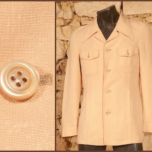 Vintage 60s Safari / Saharan Jacket - size UK/US 36 - EU 46 - Small