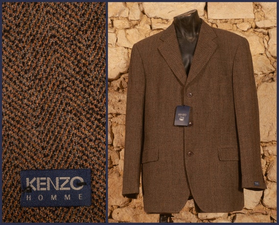 Buy Kenzo Homme - Vintage 90s Comfort Fit Notch Lapel Jacket (size 