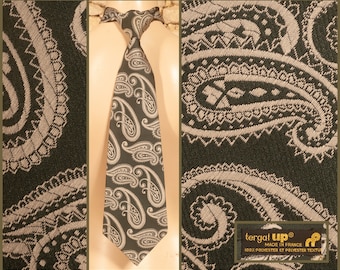 vintage années 70 'Tergal-Up' Extra Wide Paisley Tie / Necktie - L 53 » - W 4 3/4 »