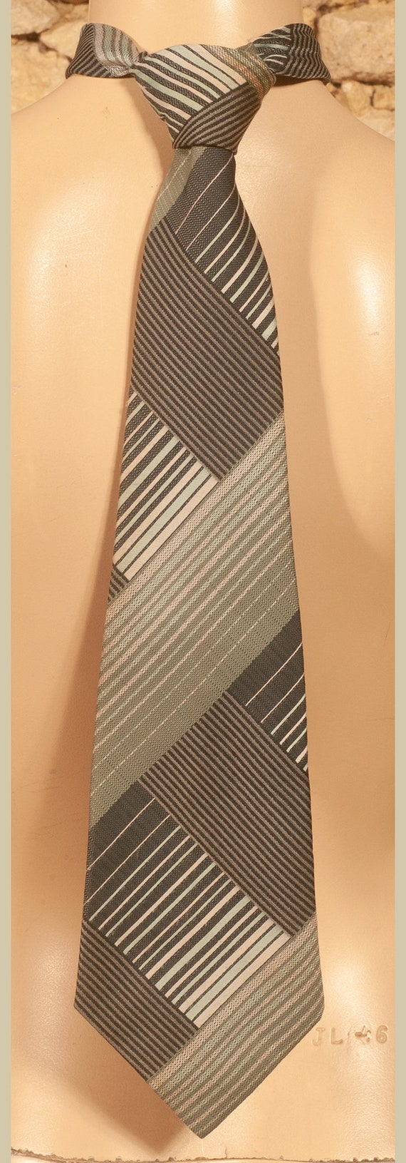 Vintage 70s 'Tergal-Up' Extra Wide Tie / Necktie … - image 2