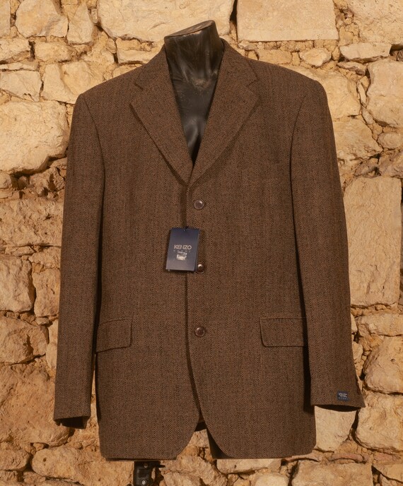 Buy Kenzo Homme - Vintage 90s Comfort Fit Notch Lapel Jacket (size 