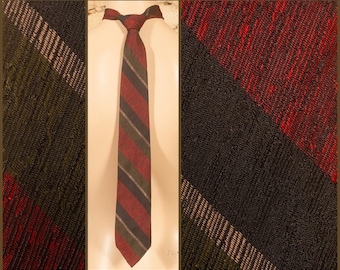 Vintage 50s Striped Tie / Necktie - L 50 1/3" - W 2 3/4"