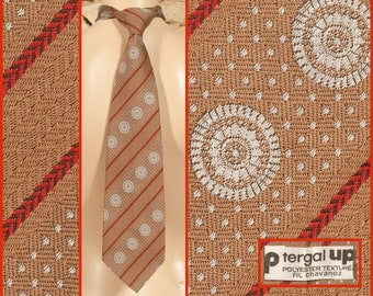 vintage 70s 'Tergal - Up' Wide Polyester Tie / Necktie - L 51" - W 4"