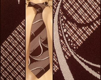 Cravate/cravate extra large vintage des années 70 - L 54 1/4" - l 4 3/4"