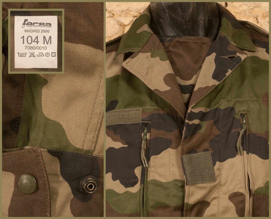 French Military Surplus Combat Jacket size UK/US 41 EU 51 Med/lge Etsy