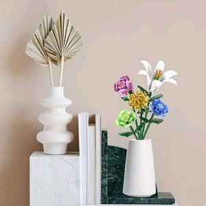 Colourful Flower building blocks bouquet, DIY project