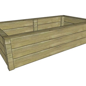 Woodworking Plans for Cedar Planter Box Raised Garden Bed - Raised Cedar Garden Flower Bed