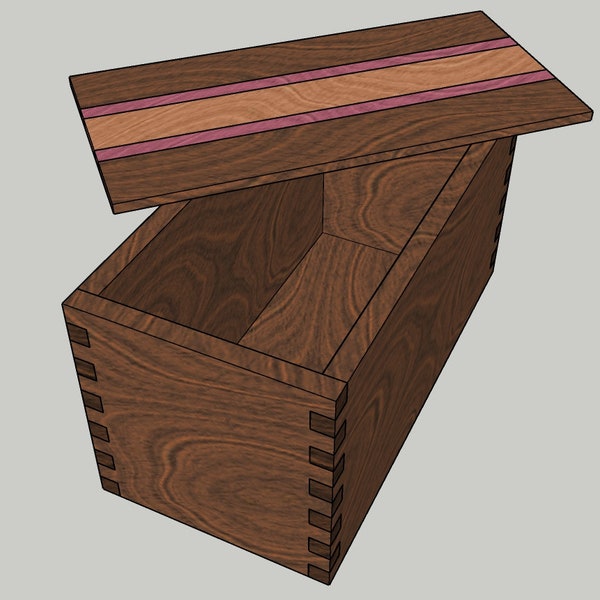 Woodworking Plan for Wooden Memory Box