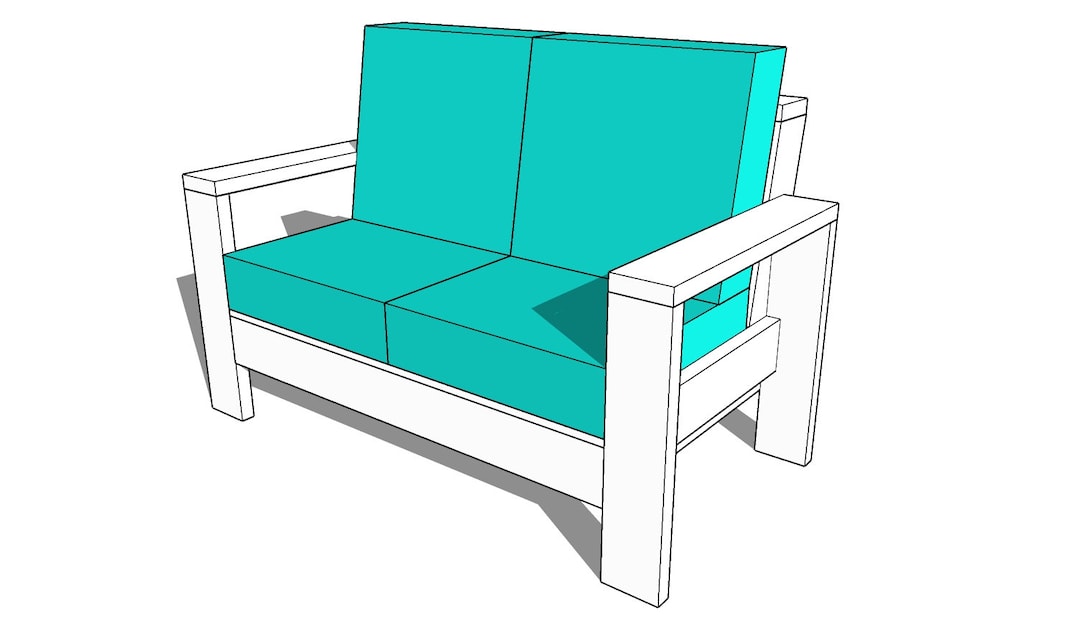 Outdoor Loveseat Step by Step Woodworking Plans Outdoor Sofa Plans