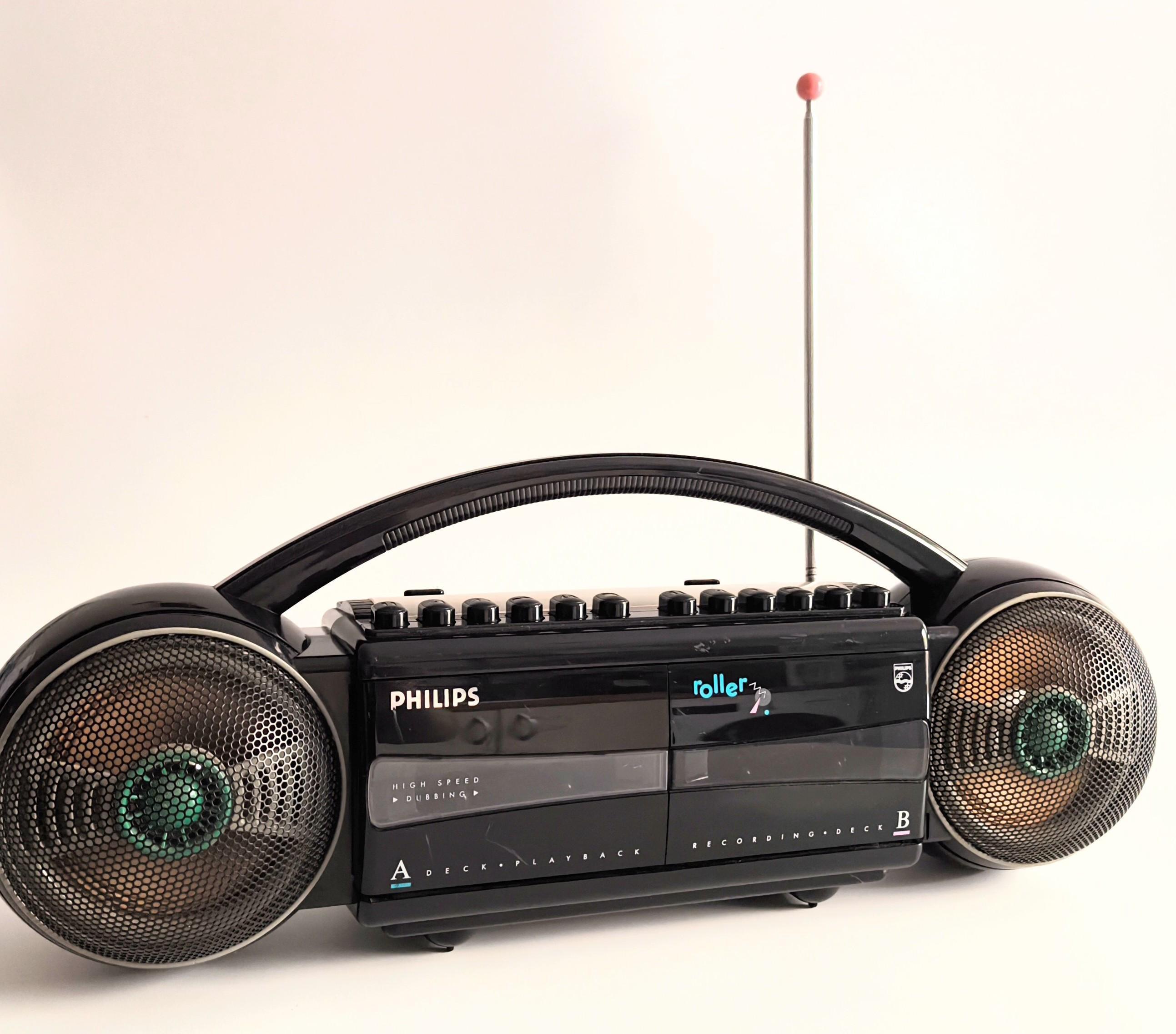 Philips Roller Boombox Radio from the 80s