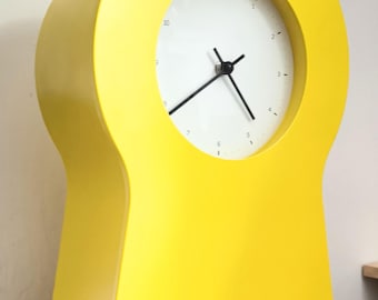 90's　置時計　ポストモダン　ビンテージ　レトロ　イエロー Vintage IKEA PS 1995 Clock by Thomas Eriksson - Etsy