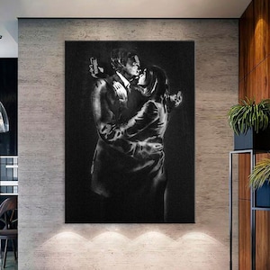 Banksy Mobile Lovers - Etsy