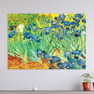 Vincent Van Gogh Flowers Wall Art, Reproductions Canvas Print, Living Room Decor, Van Gogh Prints on Canvas, Extra Large Wall Art Framed