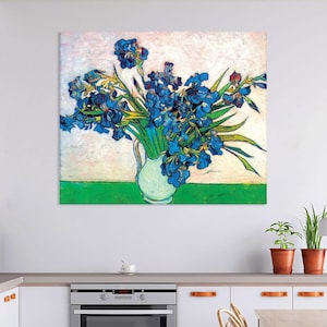 Vincent Van Gogh Flowers Wall Art, Reproductions Canvas Print, Living Room Decor, Van Gogh Prints on Canvas, Extra Large Wall Art Framed