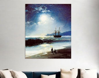 Buy a digital copy: Ivan Aivazovsky - Tempesta sul mare in una notte di luna, Nizhniy Tagil