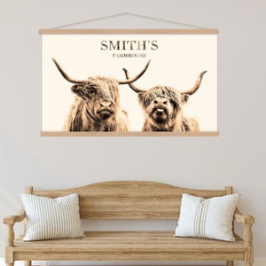 Bauernhaus Zeichen Rustikaler Bauernhof Wand Kunst Dekor Familie Nachname Bauernhof Zeichen Gehöft Zeichen Leinwanddruck Bauernhaus Wand Dekor Scheune Zeichen