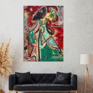 Jackson Pollock Canvas Print, Abstract Wall Art for Living Room Decor, Extra Large Canvas Wall Art, Famous Painting Print