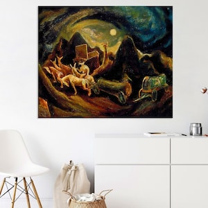 Jackson Pollock Wall Art, Abstract Canvas Print, Living Room Decor, Extra Large Canvas Wall Art, Jackson Pollock Print