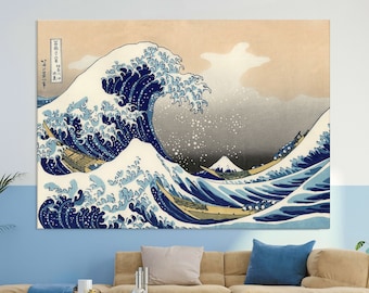Hokusai, the Great Wave off Kanagawa, Japan Tsunami, 1832 | Art