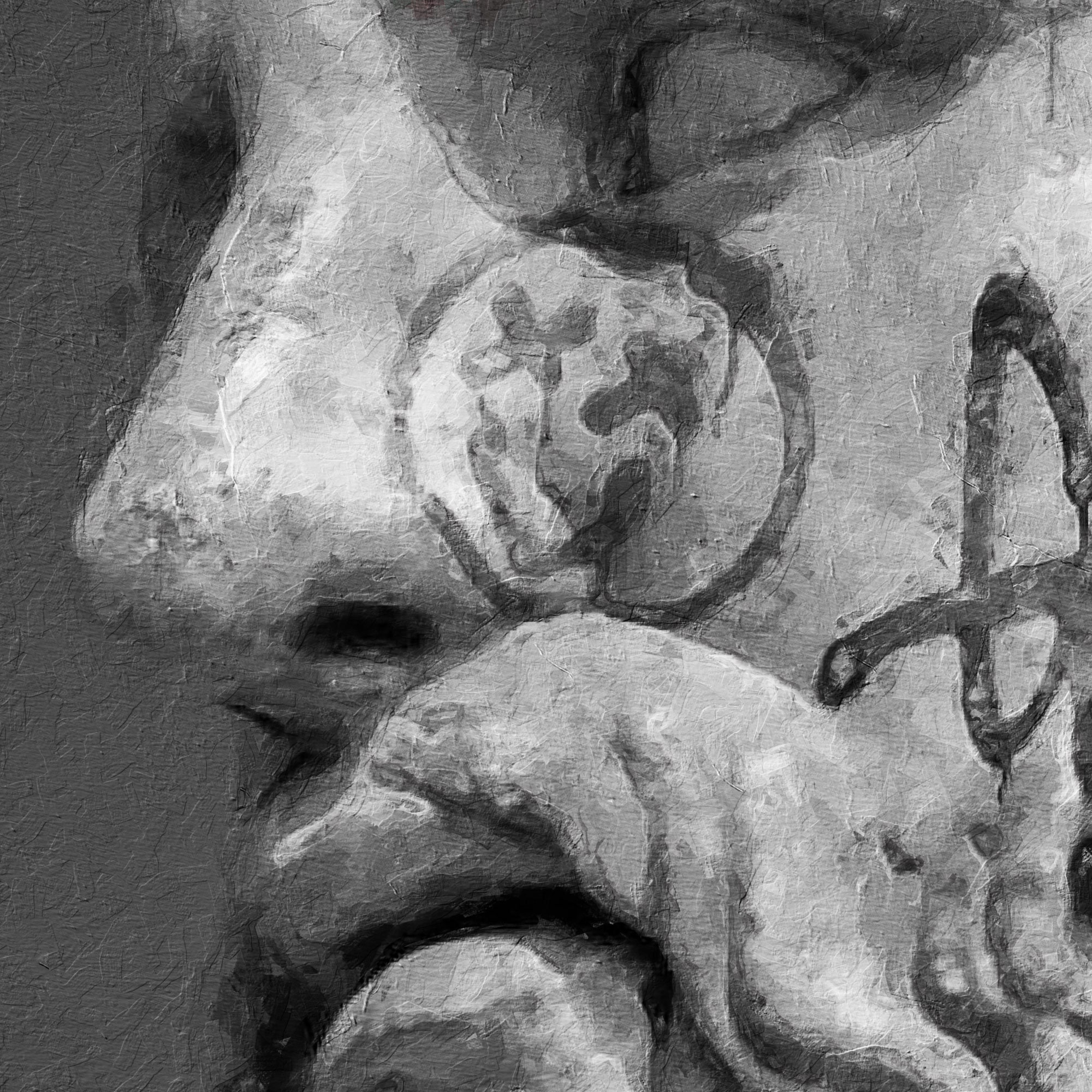 Mythology Canvas Wall Art, Zeus Wall Prints, Living Room Decor, Black