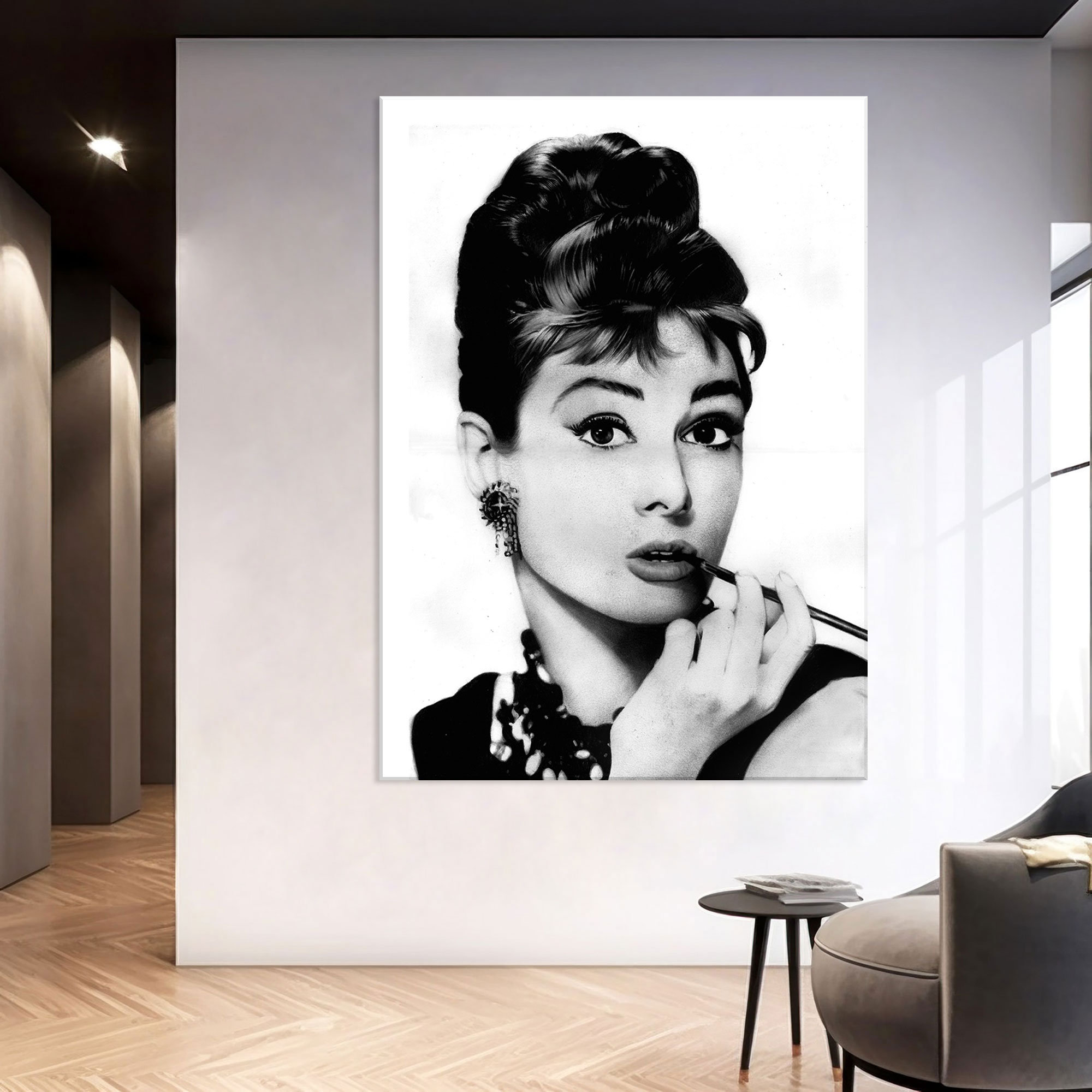Best HD Pictures about  Erstaunlich Audrey Hepburn Bild Leinwand Ebenbild  with No AI Images