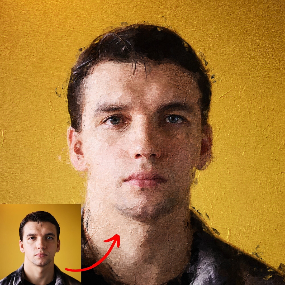 Custom Oil Painting From Photo, Personalized Portrait Wall Art, Photo on Canvas Print Oil