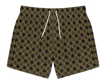 Swim Trunks Bitcoin logo, Men