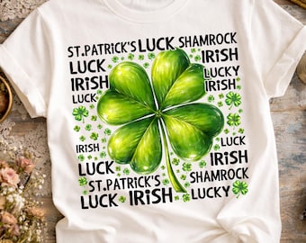 St. Patrick's Shamrock, png, sublimatieontwerp Iers geluksklavertje, grafische St. Patrick's Day-shirt