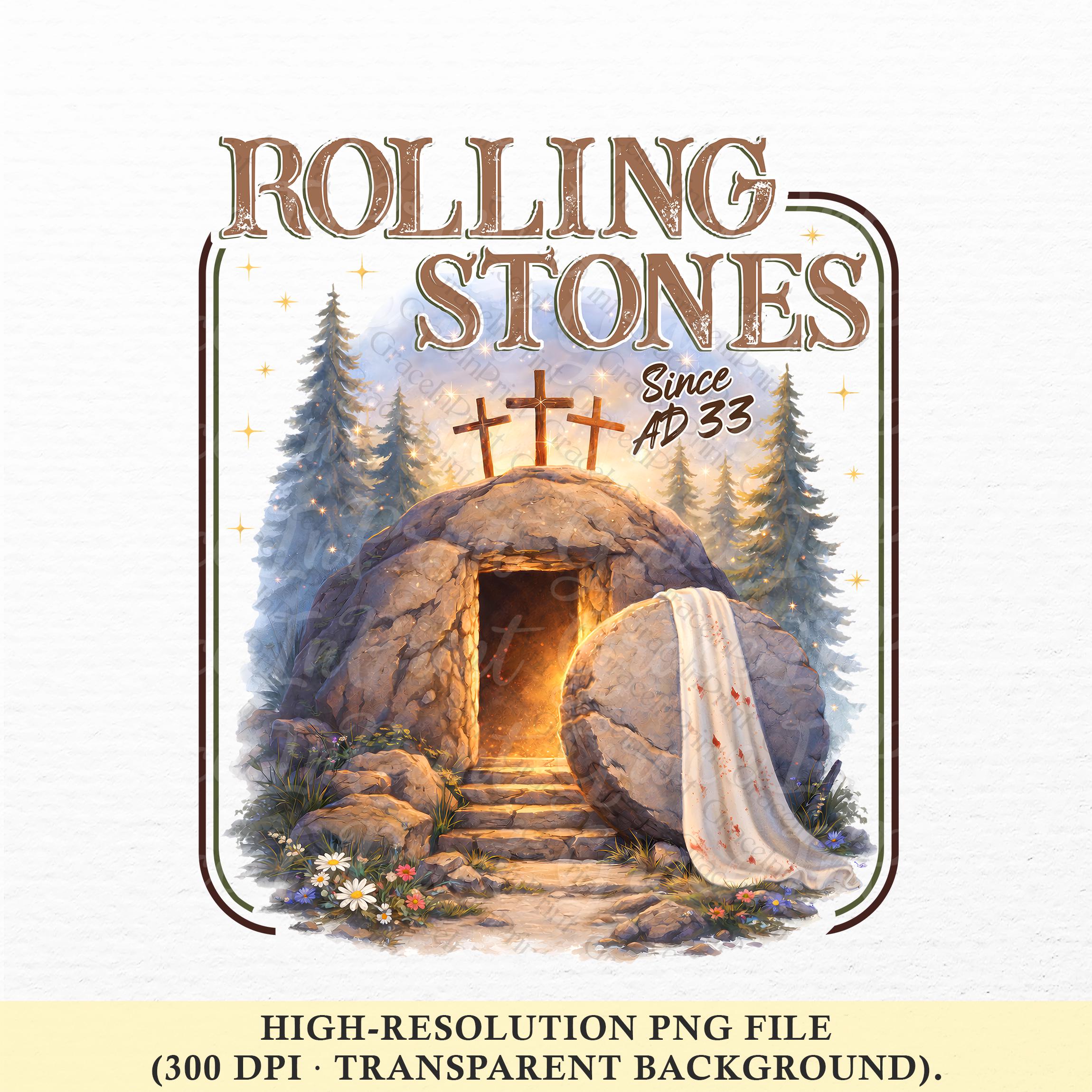 Rolling Stones Since AD 33 PNG, Empty Tomb Christian Clipart, Easter ...
