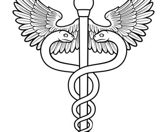 Medical Symbol - Set of 10 Instant Downloads in Black & White - 2 SVG, 2 PNG, 2 EPS, 2 Pdf, 2 Jpg - Digital Download