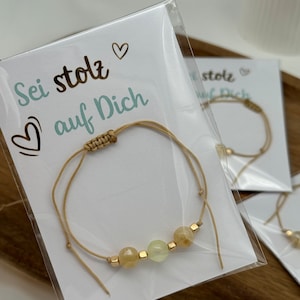 Geschenk Zeugnis | Geschenk Abschluss | Armband | Glücksbringer | Mutmacher