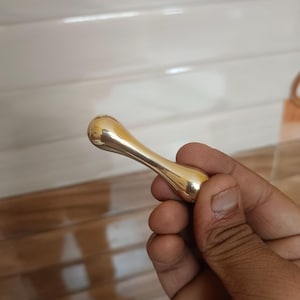 Solid Brass Finger Fidget: High Polish Anti-Stress Pocket Tool