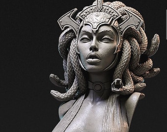 Medusa Bust -3D STL File