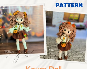 Amigurumi Pattern, Crochet Pattern, Amigurumi Cute doll, Amigurumi Doll