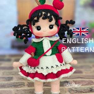 Amigurumi Pattern, Elly Doll Pattern, Crochet Doll Pattern, Pdf in English