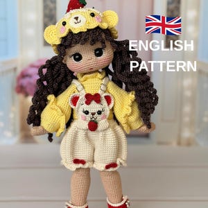 Patrón de muñeca de crochet en PDF - Patrón en inglés