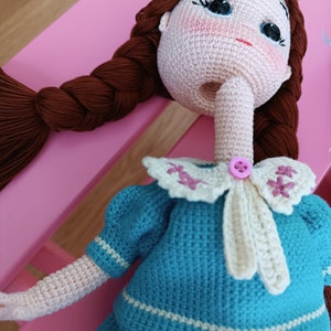 Malvina Doll Pattern, Amigurumi Pattern, Crochet Doll Pattern, Doll ...