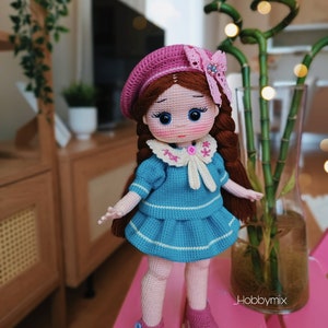 Malvina Doll Pattern, Amigurumi Pattern, Crochet Doll Pattern, Doll ...