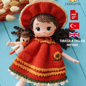 Maysa Doll Pattern+ Outfit Option Pattern, English Pattern, Amigurumi Pattern, Amigurumi Doll, Pattern Doll, Crochet Doll