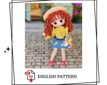Crochet Doll Pattern PDF-English Pattern