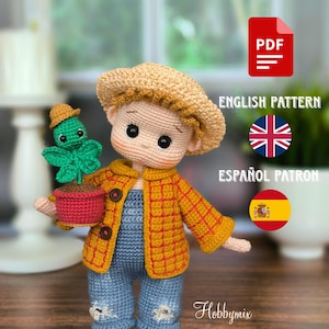 Amigurumi Doll, Amigurumi Cute Doll, Ege Doll, Amigurumi Pattern, PDF in English