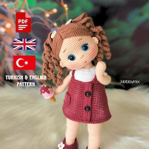 Amigurumi Cute Doll, Amigurumi Pattern, Amigurumi Crochet Pattern, Amigurumi Tutorials