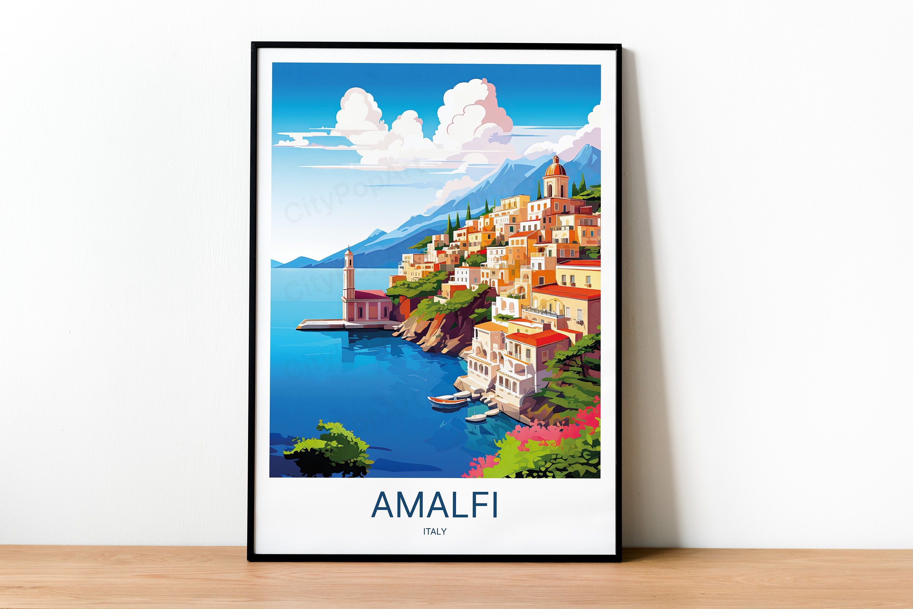 JJUPUV Kusadasi Türkei Vintage Poster - 2-tlg. Leinwanddruck 30x45cm